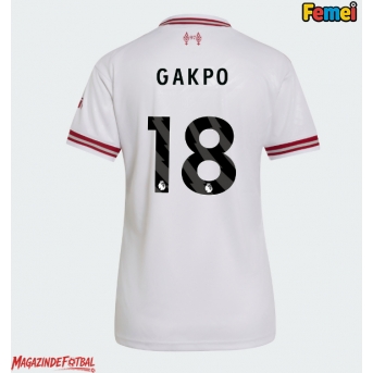 Liverpool Cody Gakpo #18 Tricou Fotbal Replică 2026-27 Femei Deplasare